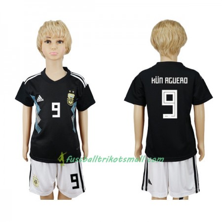 Fußballtrikots Argentinien Kun Aguero 9 Kinder WM 2018 Auswärts-trikot kaufen